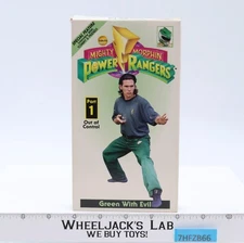 Power Rangers Green with Evil Part 1 Out of Control VHS Tape 1994 Vintage