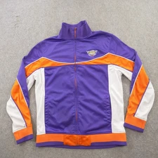 Phoenix Suns Track Jacket Mens Large Purple White NBA Full Zip UNK