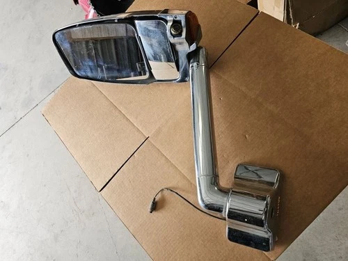 2012 Fleetwood Expedition RV Velvac 716996 Right Side Chrome Mirror Lamp Camera