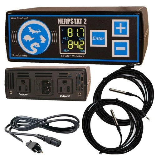 NEW Herpstat 2 SpyderWeb Reptile Thermostat, Probes, WiFi, Heat, Light, Humidity