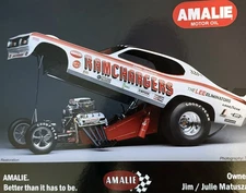 VRHTF NHRA "VTG Cool Amalie Oil "Ramchargers Dodge Demon Funny Car Hand Out"