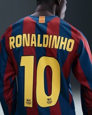 Nike Ronaldinho F.C. Barcelona 2005/06 Reissue Jersey Size Large