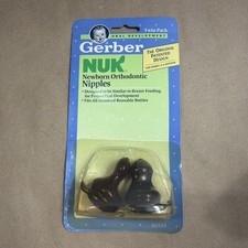 Vintage 1991 Gerber NUK Newborn Latex Orthodontic Nipples 02510