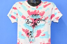 vintage 80s ZOONIE BOONIE ALUMNI 1987 BEAR TIE DYE DISTRESSED t-shirt MEDIUM M
