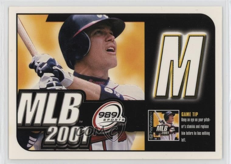 2000 Upper Deck MVP MLB 2001 Sweepstakes/Game Tips Chipper Jones #M HOF 1n5f