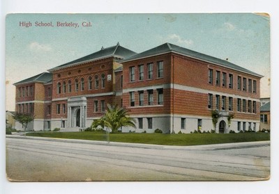Vintage 1910 Postcard: Berkeley High School CA Pacific Novelty Co Glosso Series