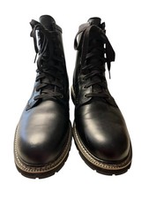 Stivali impermeabili Timberland Britton Hill Toe in pelle nera taglia 11,5 TBOA 184D