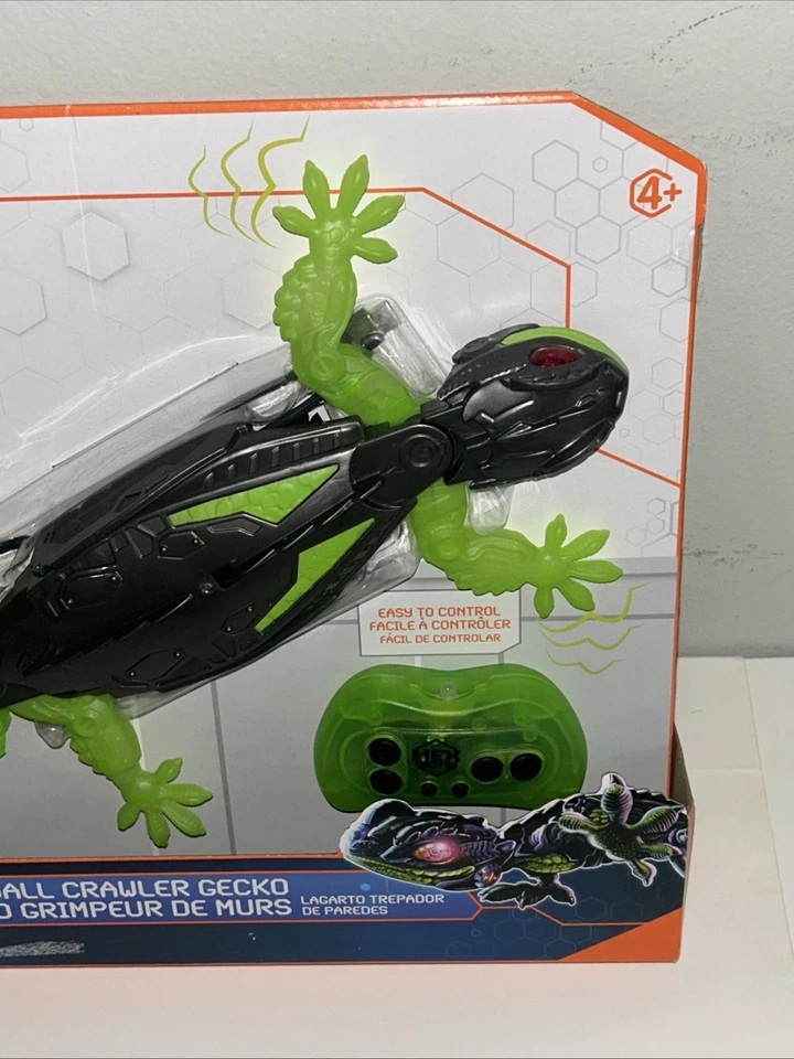 HEX BOTS Wall Crawler Gecko Remote Control Toy With LED Eyes Ages 4+NEW IN BOX - Image 3 of 4