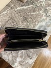 Coach Women’s Black Solid Zip-Around Wallet w/ Credit Card Slots — photo 2