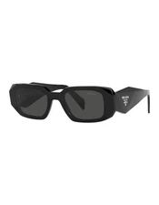 Prada PR17WS 1AB5S049 Women's Sunglasses 49 mm Black / Dark Grey Lens