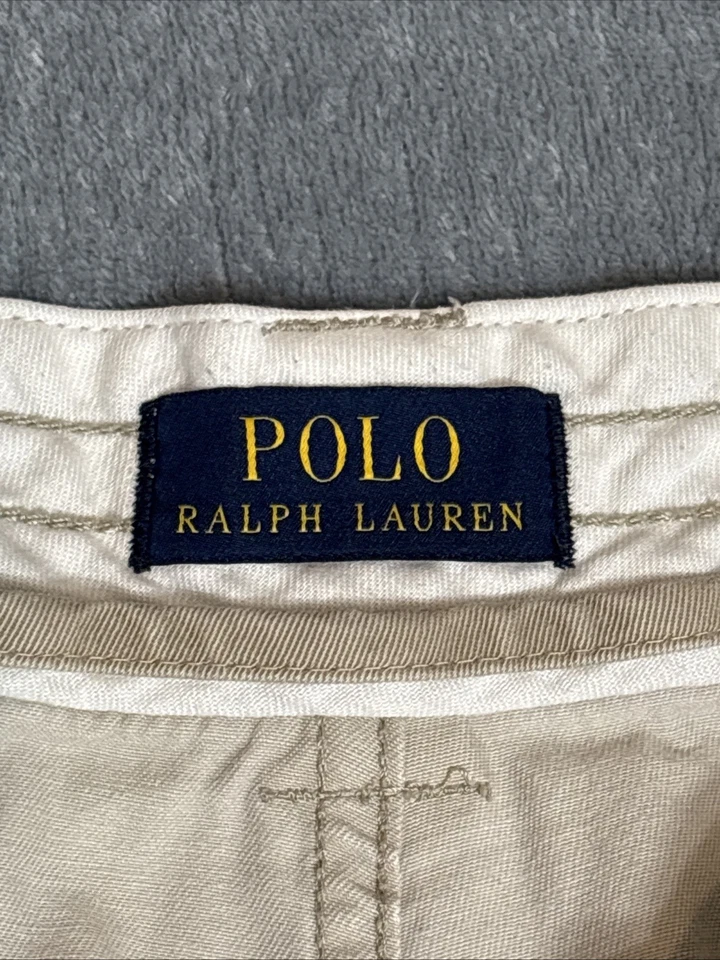 POLO RALPH LAUREN Cargo Shorts Gellar Fatigue Khaki Chino Mens Size 42T - Image 3 of 4
