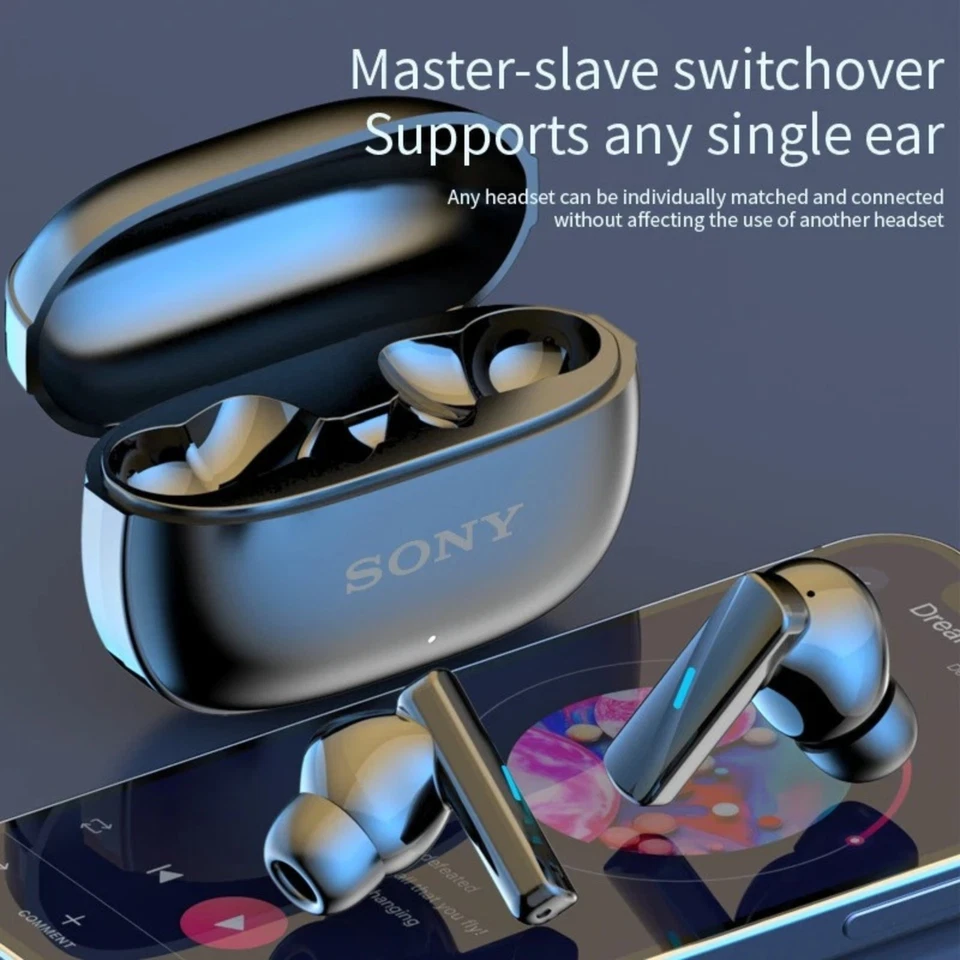 Casque Sony Bluetooth Ecouteur Sans Fil Bouchons Qualité étanche Etui charge FR - Photo 2/4