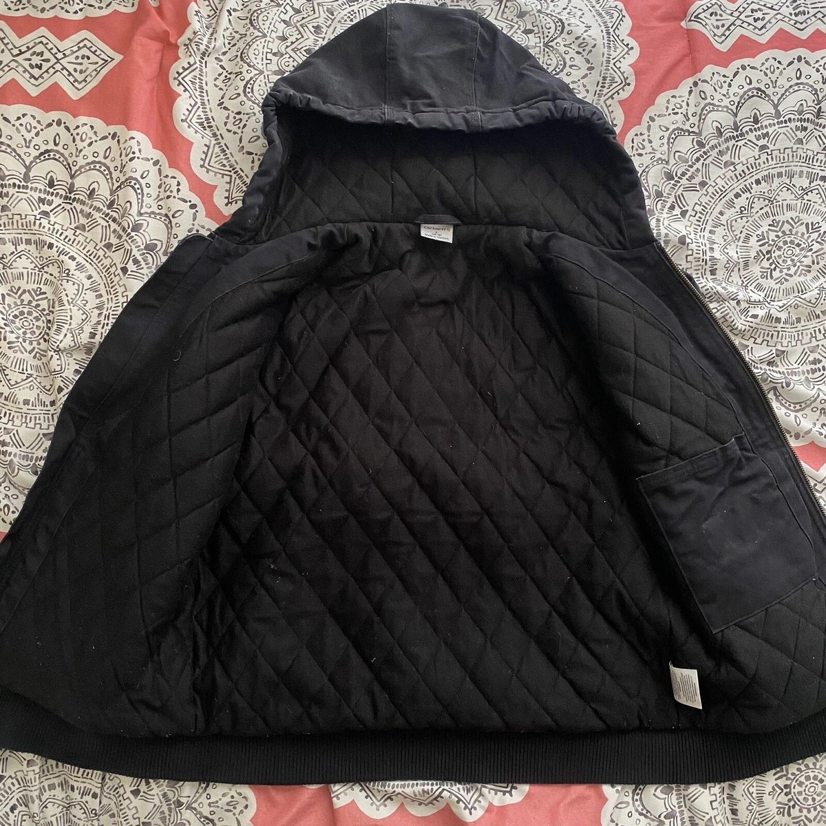 Black women's carhartt jacket top