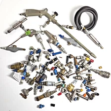 Pneumatic Air Tool Large Parts Lot - Over 8 lbs - Many Brass Parts
