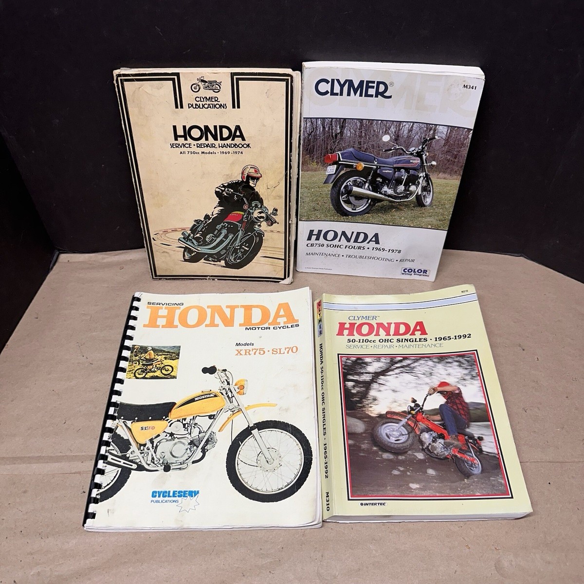 Clymer Vintage Honda Motorcycle Dirt Bike Repair Manuals | eBay