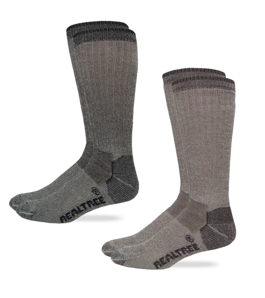 3 Pair Huntworth Merino Wool Blend Hunting Socks Camo Green Large 9-13 Sporting