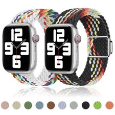Magnetic Clasp Nylon Band for Apple Watch 11 10 9 8 7 6 5 SE 41/44/42/45/46/49mm