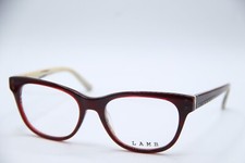 NEW L.A.M.B. LAMB LA040 BURGUNDY B:41 AUTHENTIC DESIGNER FRAMES EYEGLASSES 53-18