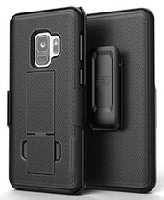 Encased DuraClip Belt Holster Case w/ Clip for Samsung Galaxy S9 (Black)
