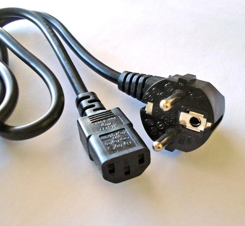 NEW EU AC Power Cord Cable 3-Prong Plug Standard PC Monitor Desktop Printer - Image 2 of 4