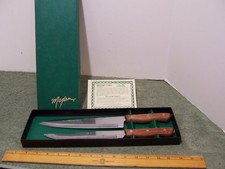 Vintage Maxam Steel French Carving & Chef Knives 420 Grade Stainless