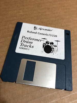 ALEXANDER ROLAND GENERIC U220 PERFORMER DRUM TRACKS SERIES 1 Floppy Disk