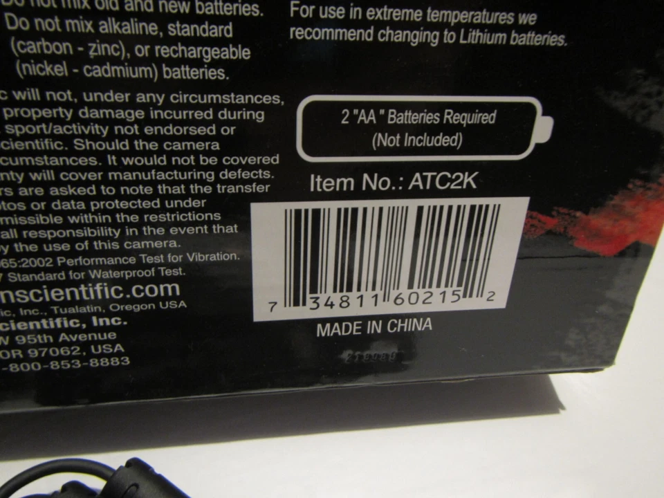 Câmera Filmadora de Ação Oregon Scientific ATC2K 32 MB, Caixa Aberta, NOVA - Imagem 3 de 4