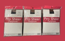 One Size Pro Sheer Pantyhose Black 3 Pack Hand Wash Extra Wide Queen Size