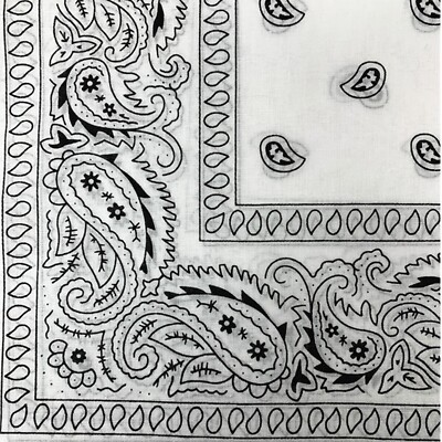 KEQAR 1 Pcs Bandana 100% Cotone Unisex Per Uomo Donna Bambini Monocolore E/o Motivo Paisley (Rosso - Foto 4