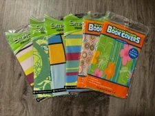 Stretchable Book Covers - Assorted 8"x10" Prints- Pack of 6