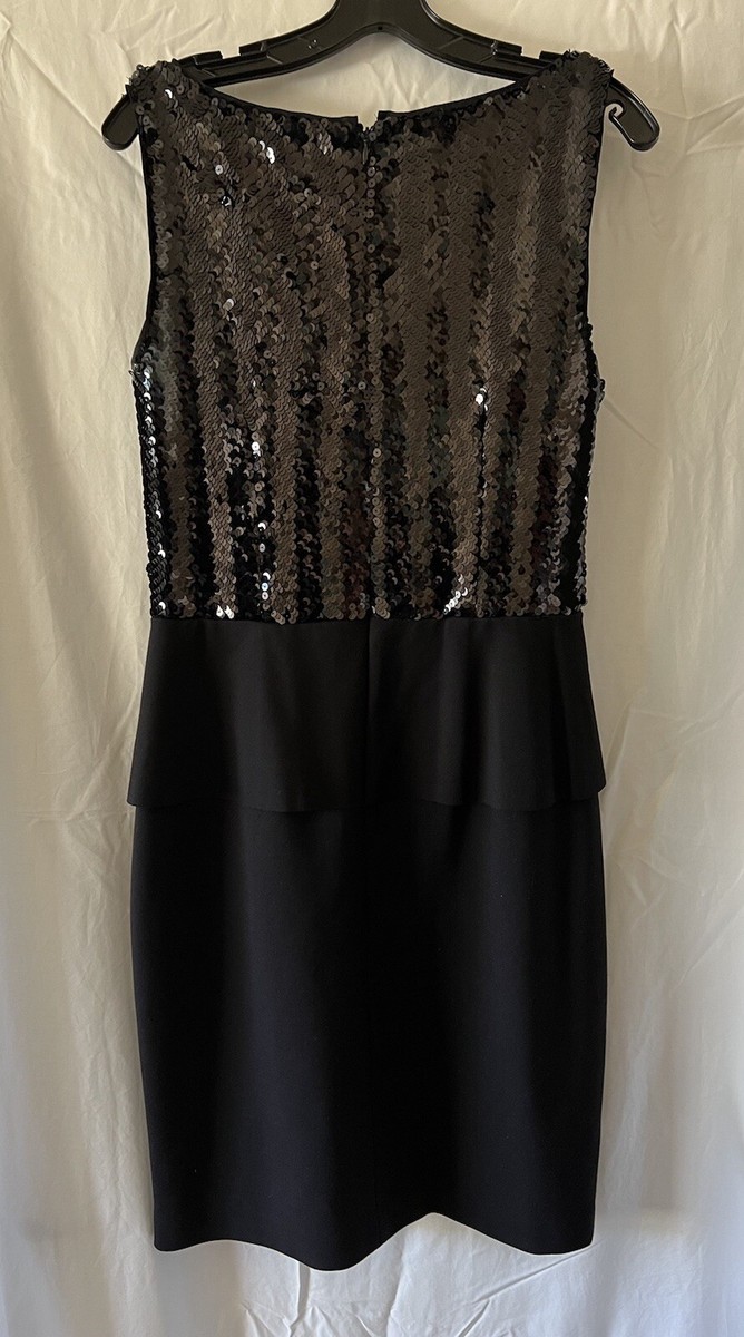 tahari black sequin dress Tahari The Angelina Sequined Midi Dress