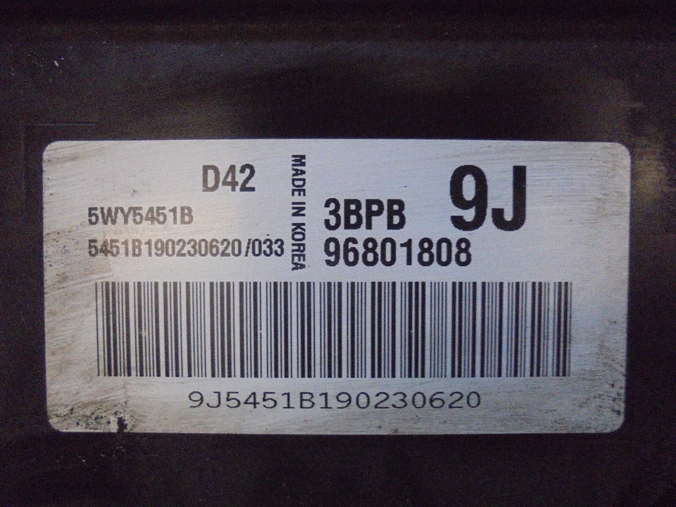 2007 CHEVROLET MATIZ 1.0 SE 5DR ENGINE CONTROL UNIT ECU 96801808 - Image 3 of 3