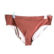 NWT J Crew Women’s Rust Red Bella High-Leg Bikini Bottom Size 2X Beach Swimwear