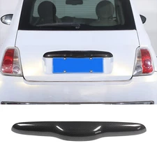 ABS Carbon Car Tailgate Handle Cover Strip Accessories Trim For Fiat 500 2010-23