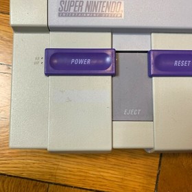 Super Nintendo SNES Original Console OEM System Set w/ Mario World & Donkey Kong