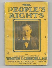 Winston S. Churchill - The People's Rights, first British edition, first state