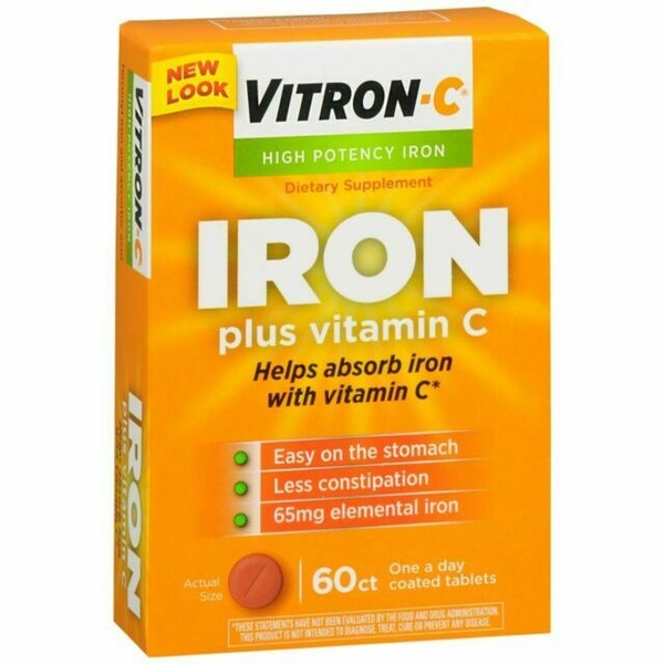 vitron-c-high-potency-iron-supplement-plus-vitamin-c-tablet-60-count