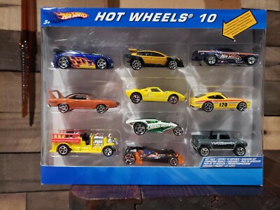 HOT WHEELS 10 PACK GIFT ASSORTED DIE CAST CARS SET BOX BRAND NEW FACTORY SEALED