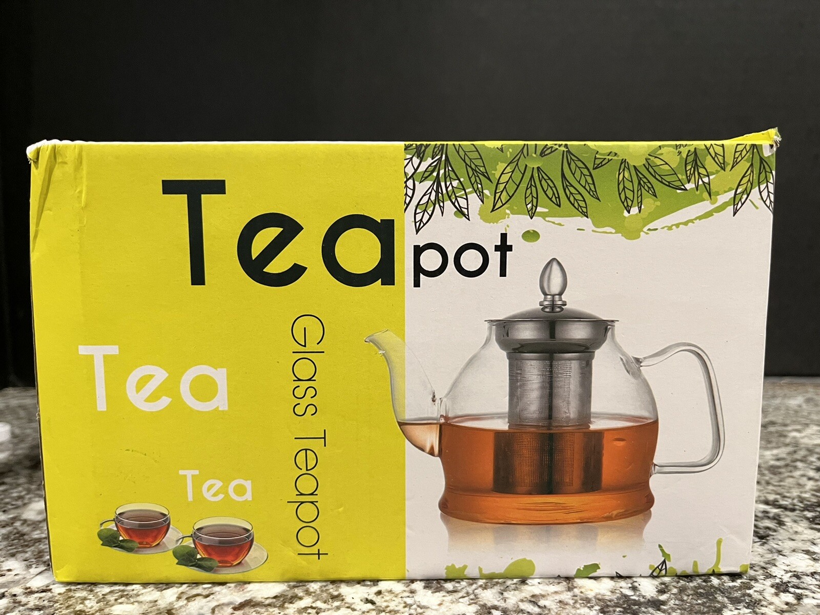 Household Glass Teapot With Infuser Scented Tea Pot Stovetop Glass Tea