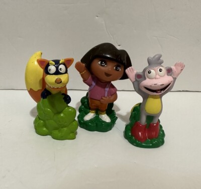 Lot Nickelodeon Dora the Explorer Swiper Boots Dora Cake Topper 3'' - 2003 Viacom