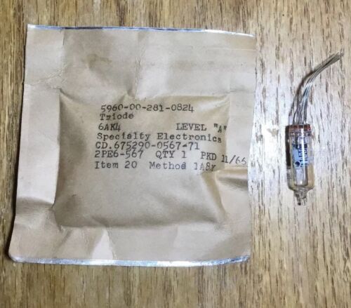 Subminature 6AK4 NOS CEI Tubes Made In USA - Picture 2 of 5