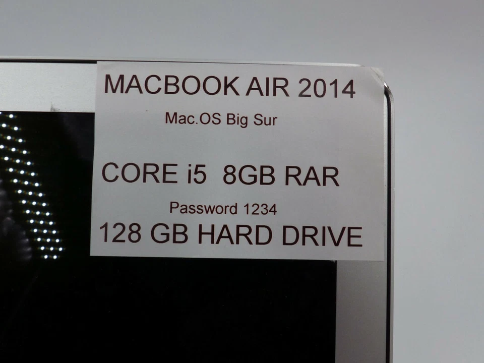 APPLE MACBOOK AIR 2014 13" INTEL I5, 8GB RAM, 128GB SSD - Image 2 of 4