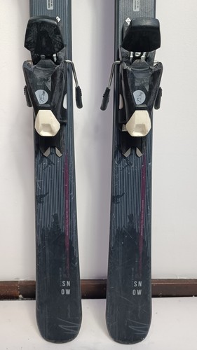 Elan Snow Black 152cm Ski + Elan 7.5 Bindings Winter Sport Fun - Picture 4 of 12