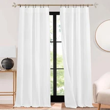 3 in 1 Soundproof - Blackout - Insulation Linen Curtains, Noise Reduce Energy Sa
