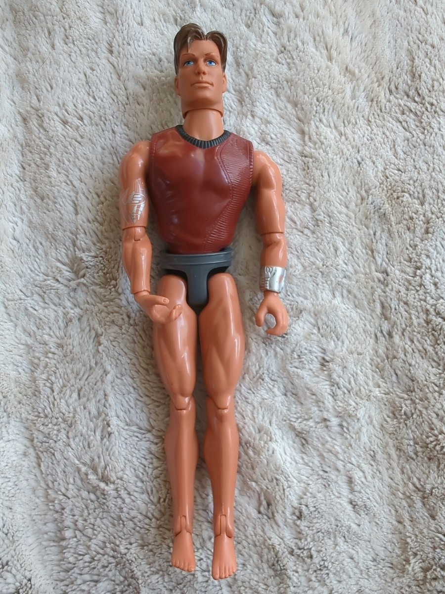Vintage 1998 Mattel Max Steel Blue Eyes Articulated Muscular Male