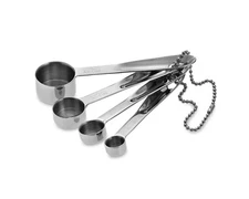 All-Clad Stainless Steel Measuring Spoon Set, 4-Piece, Silver