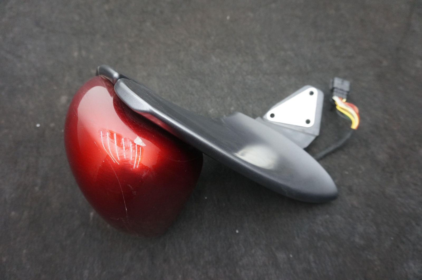 Left Driver Door Mirror Assembly Volcano Red Metallic OEM McLaren 650S 2015