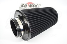 Large High Flow Performance Air Filter 3" 76mm Universal Cone Intake Induction