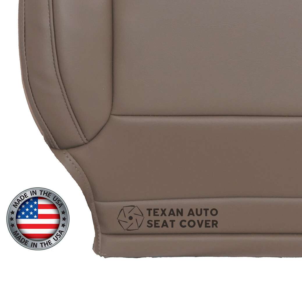 2014-2019 GMC Sierra SLT Z71 Replacement Leather Seat Cover: Driver Side Bottom, Gray Perforated - Richmond Auto Upholstery