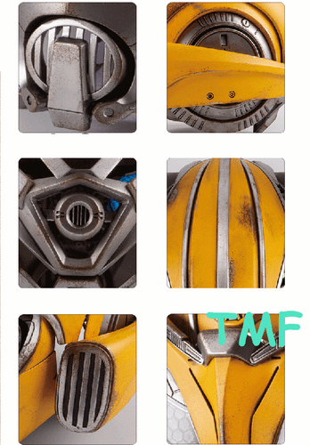 Killerbody 1:1 Transformer Bumblebee Voice Control Helmet Mask Wearable W/ Base - Picture 12 of 12